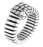 Anneau Giovanni Raspini Femme tubogas croco in Argent 12537/14